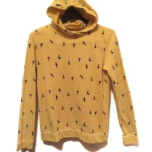 s.Oliver Kids Yellow Cute Bird Print Hoodie XL 176